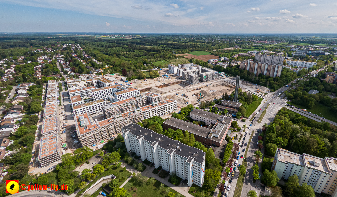 09.05.2023 - Baustelle Alexisquartier und Pandion Verde in Neuperlach